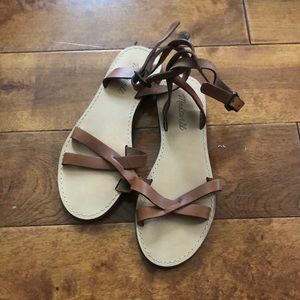 3/$45 Madewell Leather boardwalk sandals
